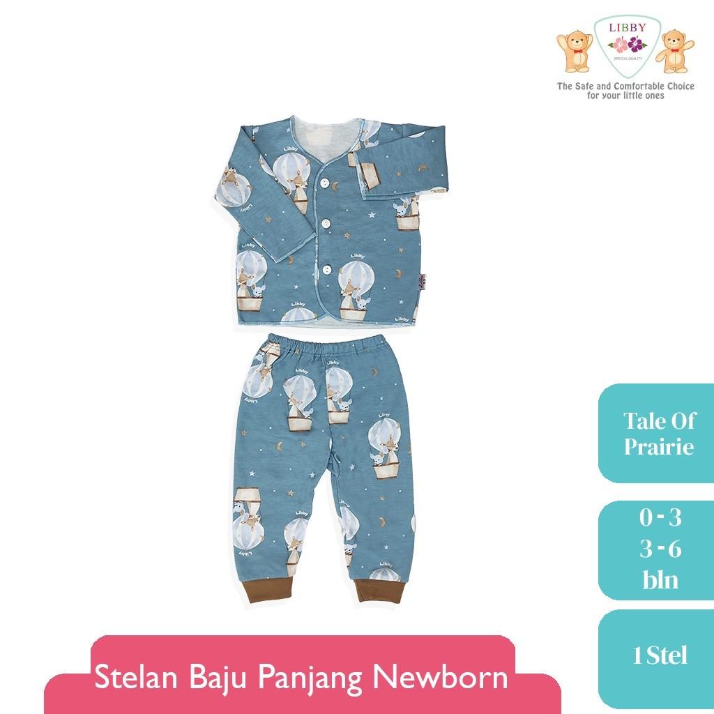 Baju Piyama Bayi Libby Setelan Panjang Newborn 0 Sd 3 Bulan