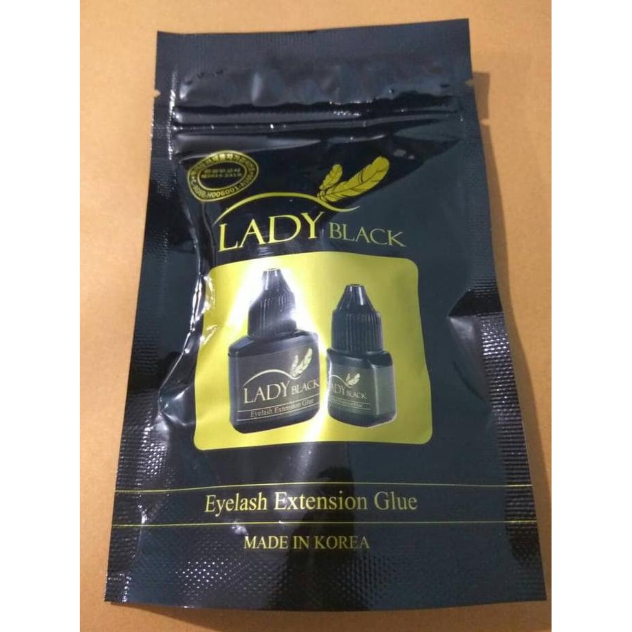 HOT PROMO lady black glue 10 ml / lem lady black termurah/ lem sambung bulu mata ORIGINAL TERMURAH