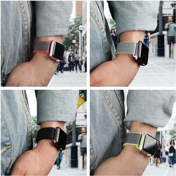 Nylon Strap for iWatch Series 10 9 8 7 6 SE 5 4 3 2 44 mm 40mm 42mm 38mm Watchband Sport Loop Watch Band