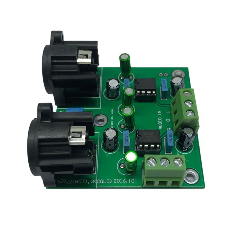 Papan Amplifier btsg Dual-channel Single-ended to Balanced Finishing Board Accessory