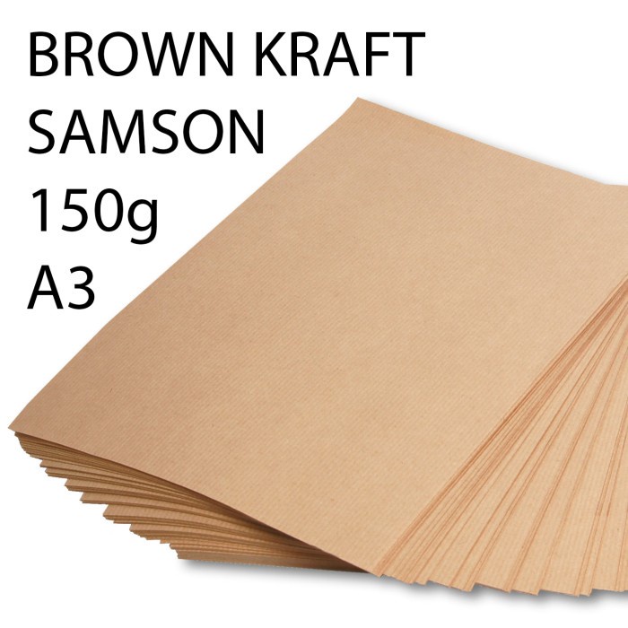 

kertas samson brown kraft 150g A3 (30x42) kertas paper bag