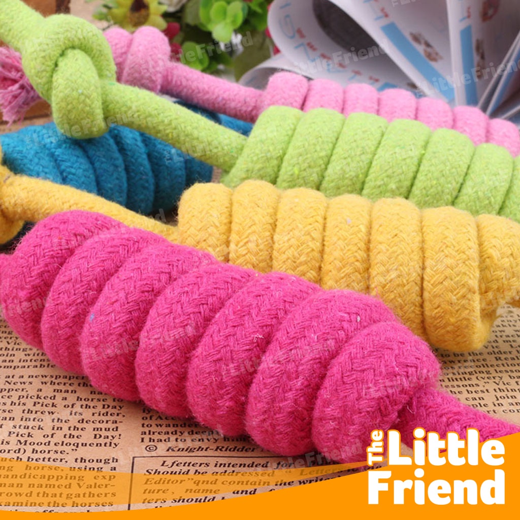 Mainan Gigitan Anjing TALI TAMBANG LILIT PANJANG Cotton Rope Dog Toy