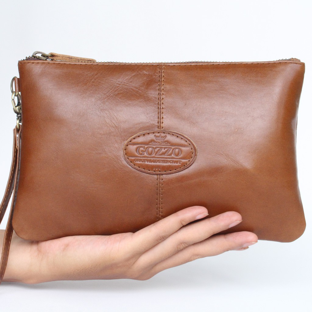 TAS CLUTCH KULIT ASLI WANITA MALIKA / FREE GRAVIR NAMA