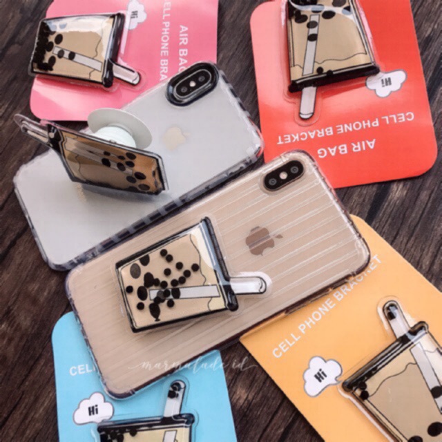 Readystock 3d Popsocket Best Quality Boba Bubble Squishy Handgrip Shopee Indonesia