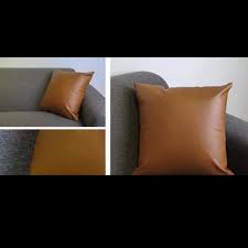 Sarung bantal premium utk. kursi sofa 40 cm minimalis modern tekstur kulit