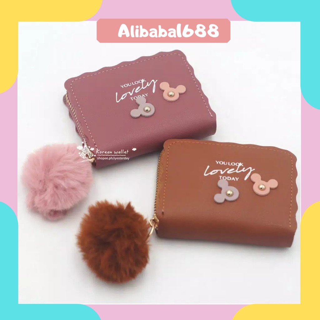 *ALIBABA1688* DOMPET WANITA D23+POM2 KOREAN FASHION TRENDY FASHION WALLET