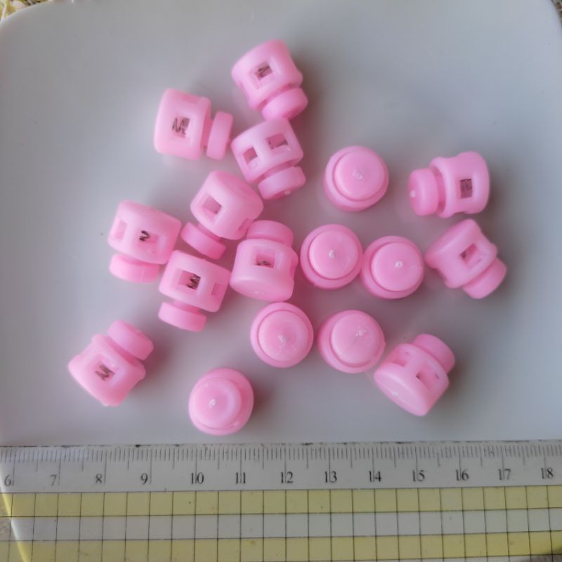 STOPPER KNOP WARNA WARNI / STOPPER KLAKSON WARNA PINK / STOPPER UNTUK TALI
