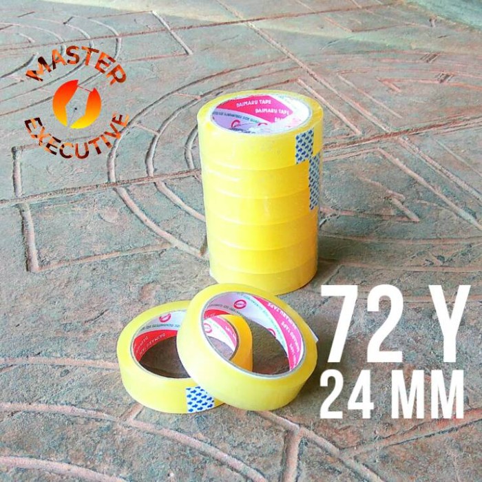 [Roll] Daimaru Lakban / Solasi / Solatip / OPP 1 inch Bening 24 mm x 72 Y