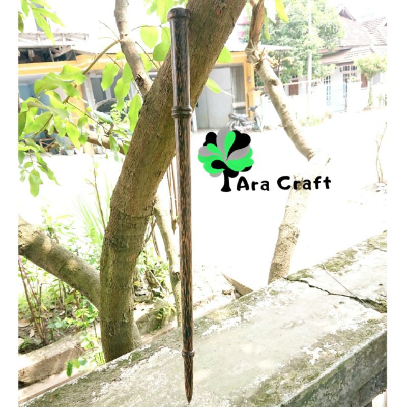 Tongkat Komando/ Tongkat Komando Kayu Liwung/ Tongkat Komando Panjang 60cm