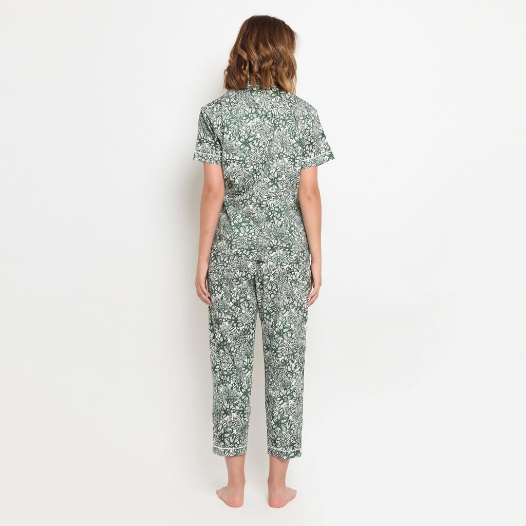 TRANSMART - VIRGINIA Piyama Kimono Bunga Green Mp1823