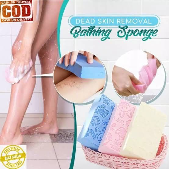 [LOCAL] - Sponge Mandi Pengangkat Daki aman buat kulit baby bayi dewasa