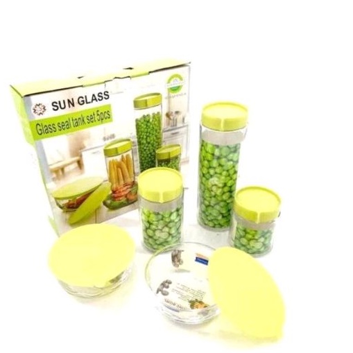 Toples kaca set isi 5 pcs