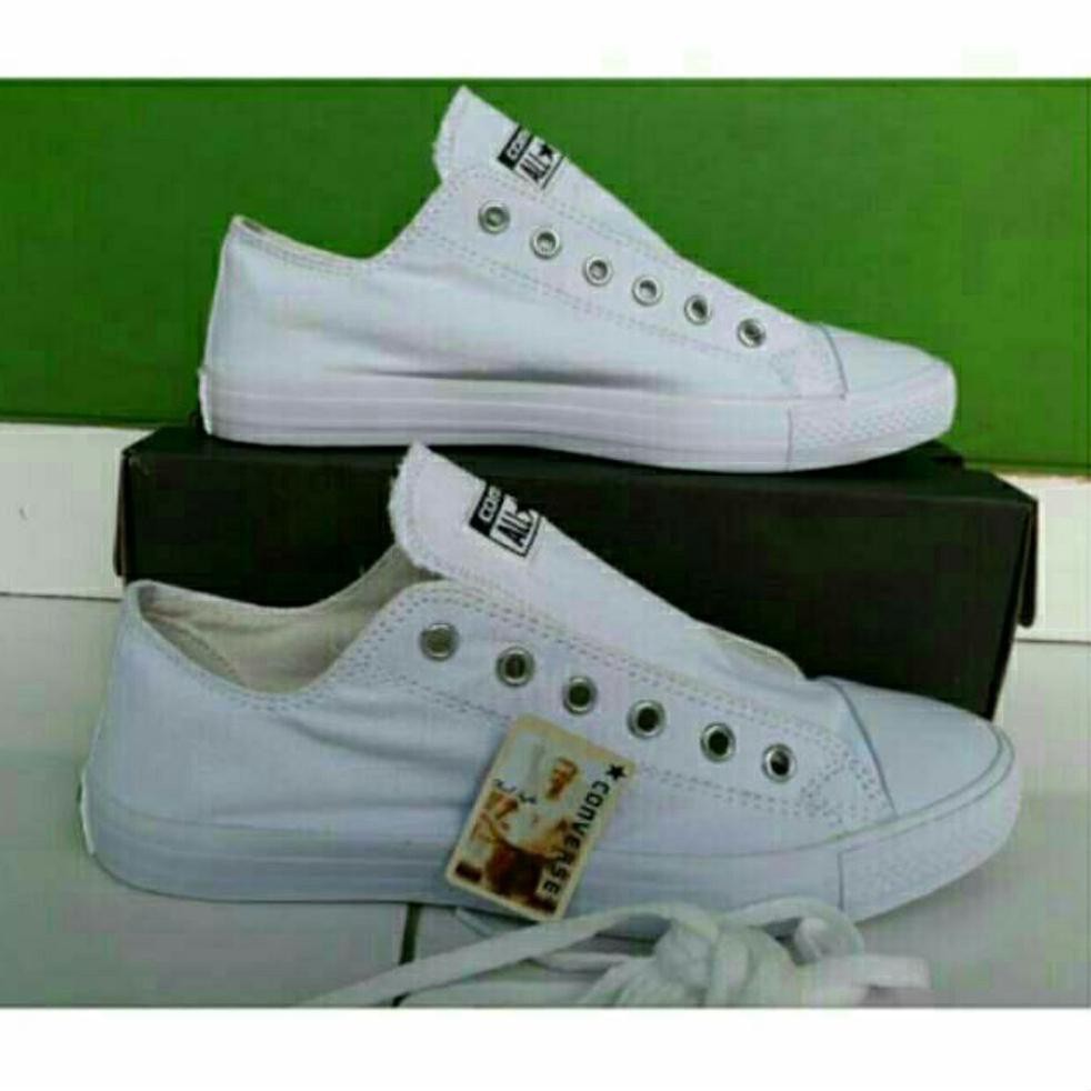 HOT SEPATU CONVERSE FULL PUTIH POLOS SEPATU KETS SEPATU SNEAKER SALE
