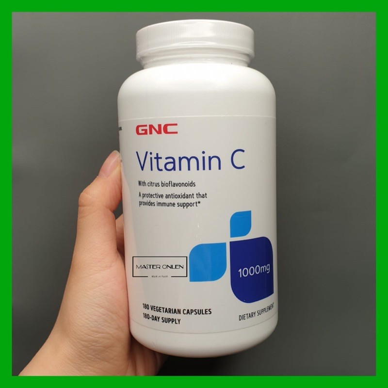 GNC Vitamin C 1000mg 180 capsules Bioflavonoid vitc 1000 mg bukan