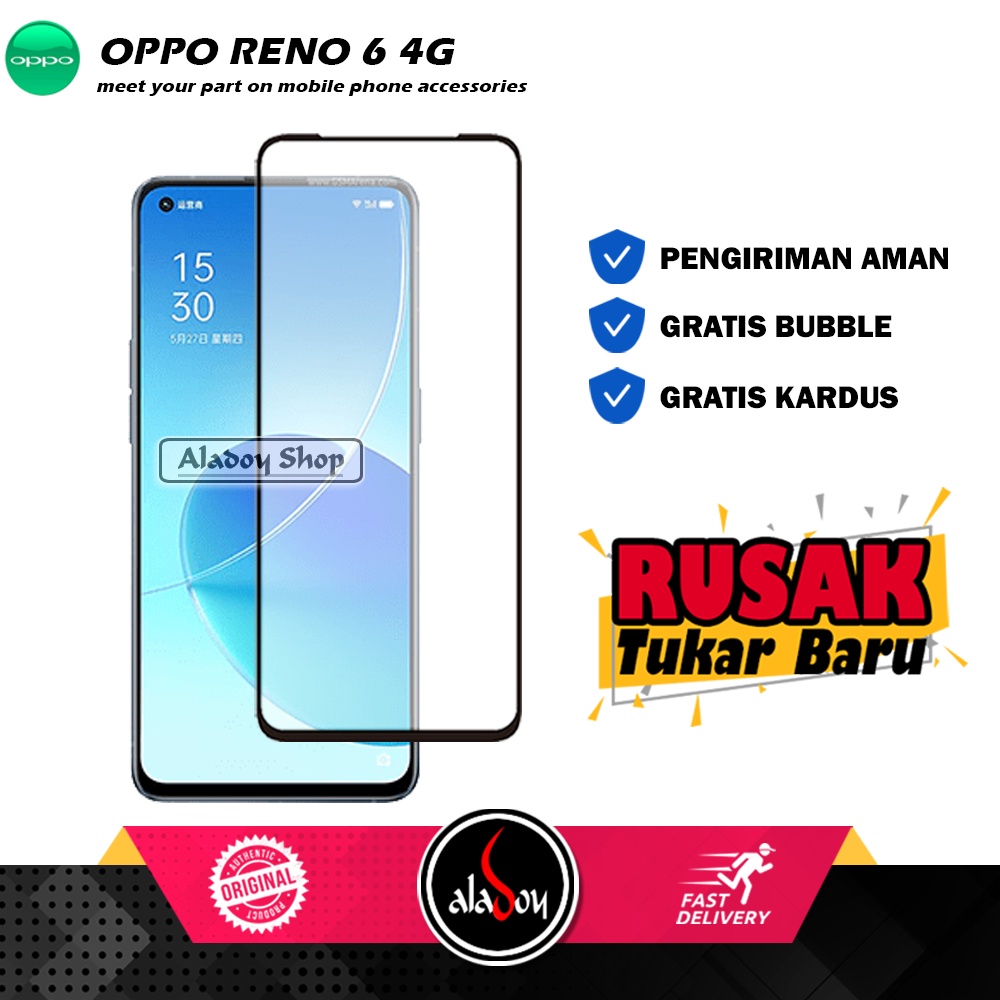 Tempered Glass Oppo Reno 6 4G Anti Gores Layar Screen Protector