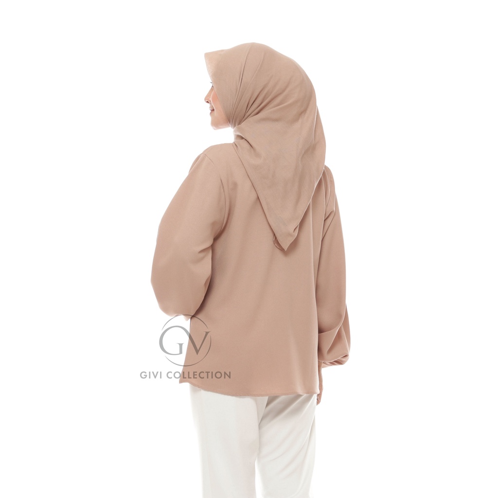 Balon top blouse / atasan wanita / atasan tangan balon