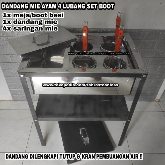 """] dandang mie ayam 4 lubang set meja / boot / Dandang mie kocok jumbo