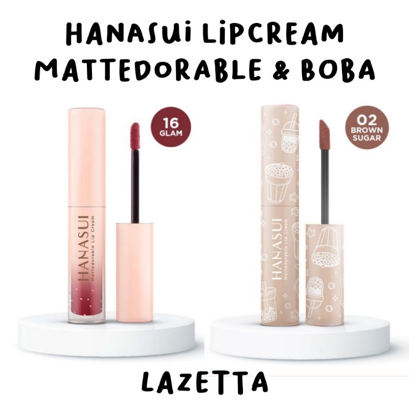 Hanasui lip cream mattedorable | Hanasui Lip Cream boba edition | Hanasui Lip Cream Matcha