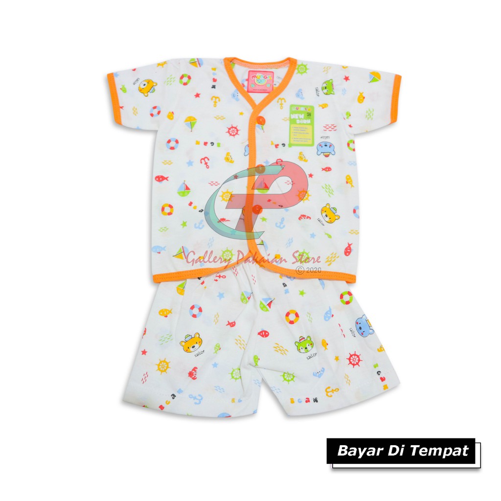 SET BAJU BAYI MUNGIK UNISEX BAHAN KATUN SNI WARNA RANDOM TERMURAH