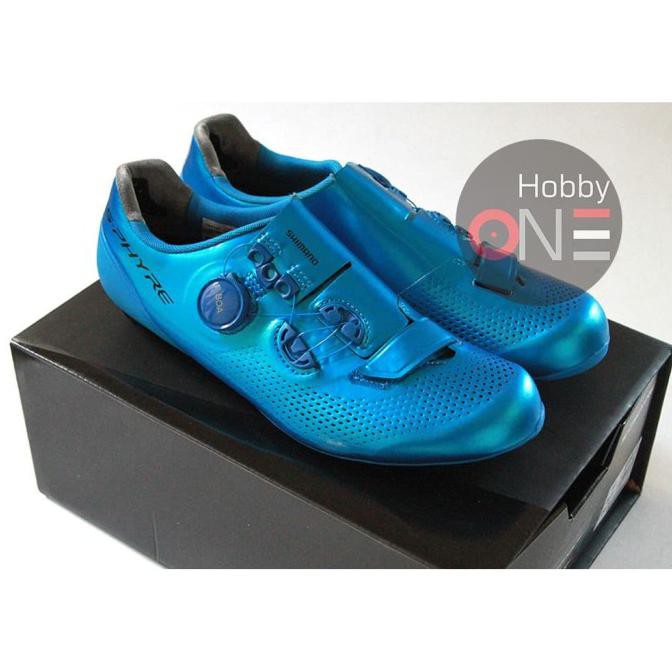 Shimano Rc9T Sh-Rc901T Blue - Sepatu Cleat Road Bike - 42