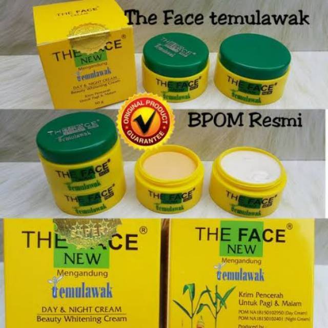 [BISA COD] The Face Cream Temulawak Day & Night BPOM Original