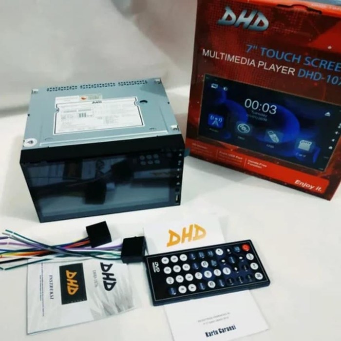 Double-Din-DHD -1076 Autolink Glass panel- high quality-meri audio Diskon