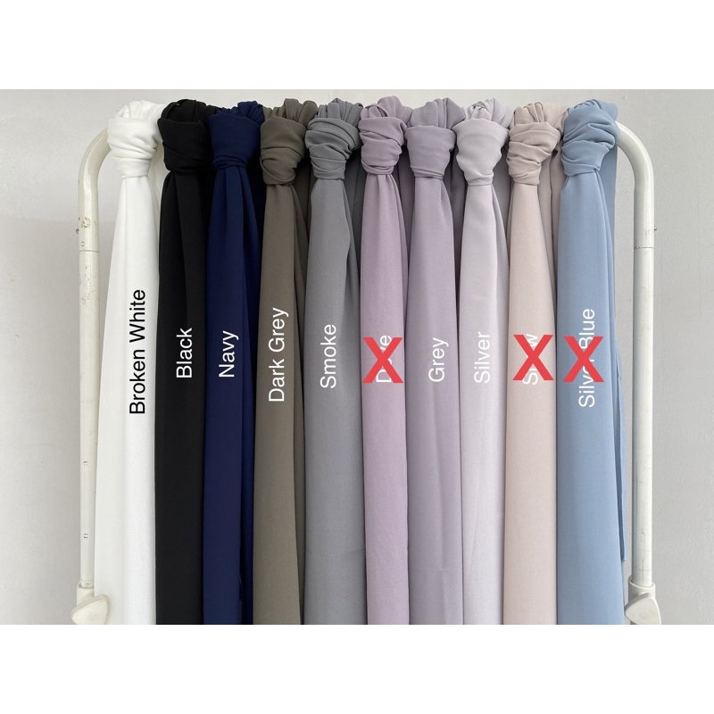 TERMURAH !! PASHMINA CERUTY BABYDOLL BASIC POLOS 180X75 (Part 1)