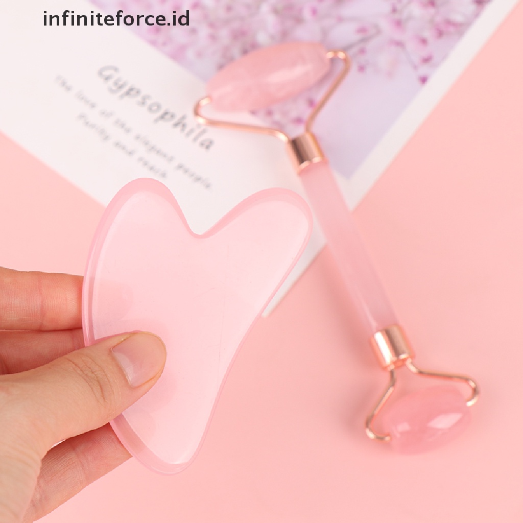 Infiniteforce.id Roller Gua Sha Resin Alat Pijat Wajah / Tubuh Anti Aging / Kerut