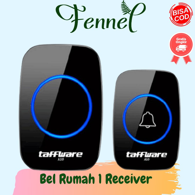 Bel Pintu Wireless LED 38 Tunes 1 PCS Receiver