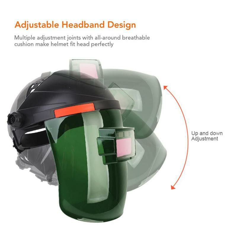 TaffGUARD Helm Las Automatic Variable Light Welding Mask Cap Arc Shield Soldering - MZ300 - Black