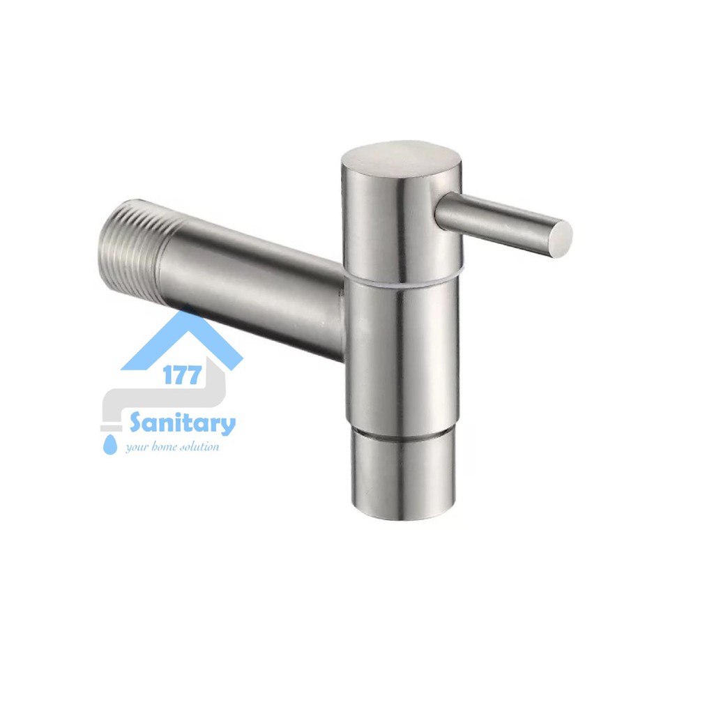 Kran air Stainless 304 TEMBOK Minimalis Murah Fv21- Keran air stenlis faucet wall bathroom mini wudhu /P14a