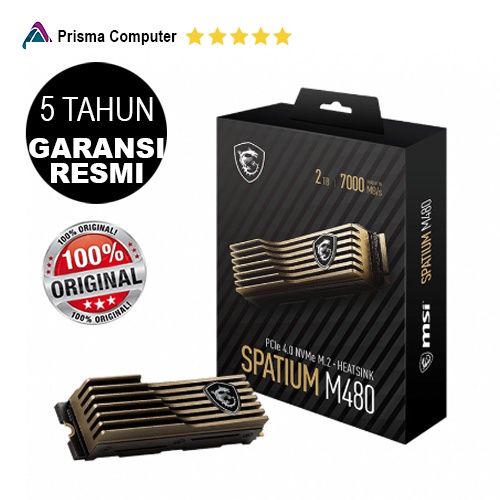 SSD MSI SPATIUM M480 PCIe 4.0 NVMe M.2 Gen4x4 HS 2TB