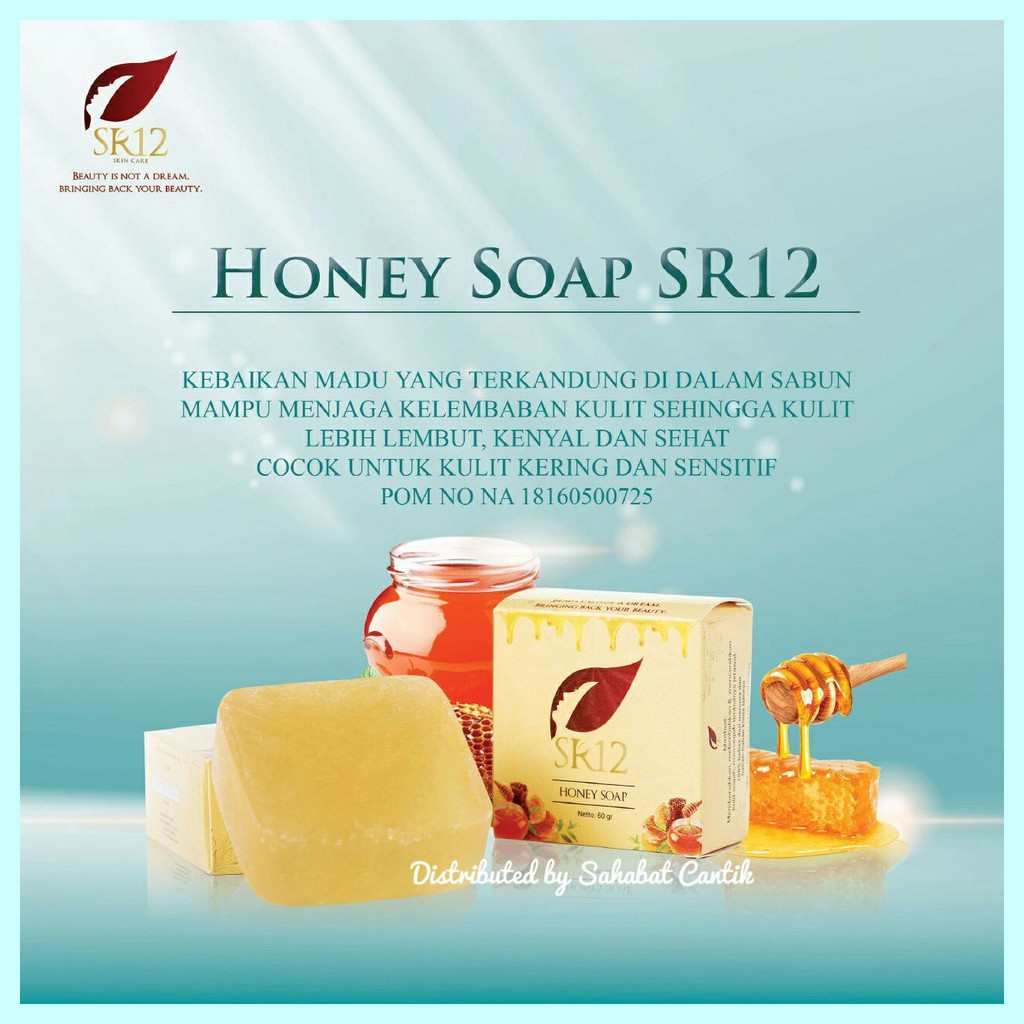 HONEY HERBAL SOAP SR12 SKINCARE sabun madu fruit gluta glowing fleecy giovan queen rose ql hn