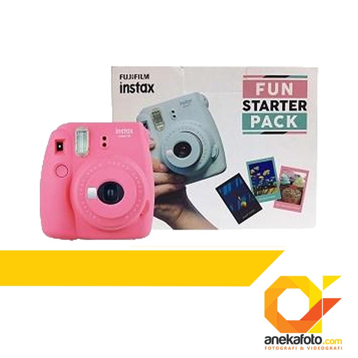 FUJIFILM Instax Mini 9 Fun Starter Pack - Lime Green