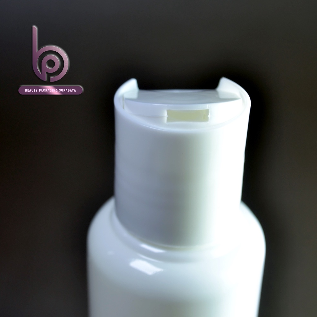 Botol Plastik PET 70ml Tubular Putih Tutup Presstop