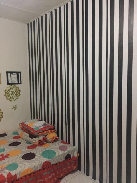 Genaris Wallpaper Polos Hitam Putih Kmk 10474 Wallpapaer 10meter X 45cm Wallpaper Dinding Sticker