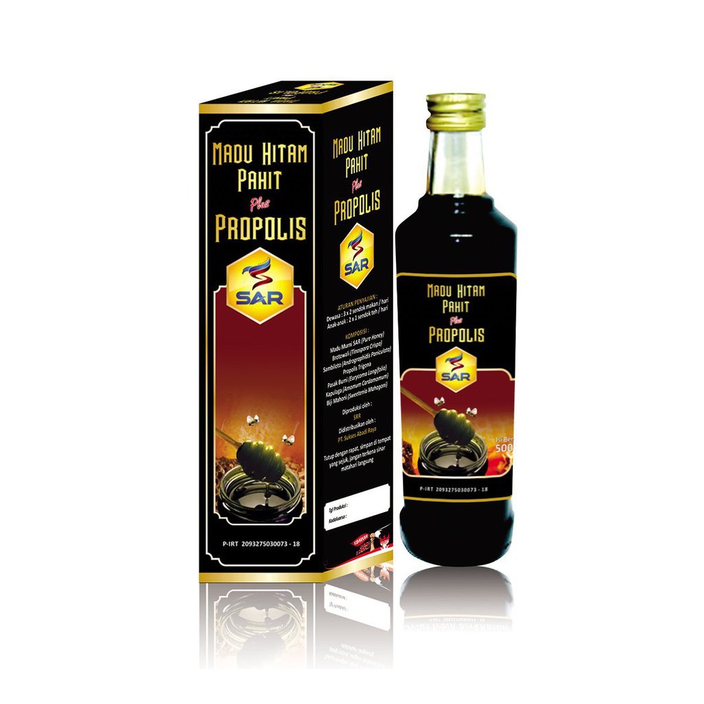 

Madu Hitam Pahit Plus Propolis SAR 500gr