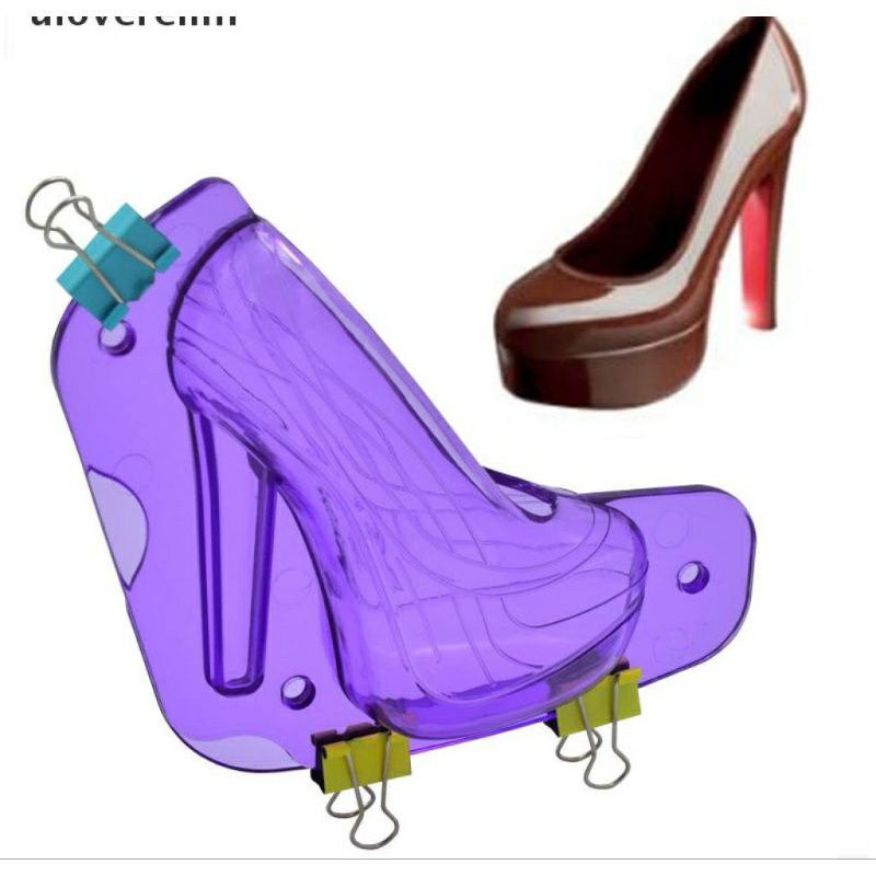 

CETAKAN COKELAT SEPATU WEDGES/HIGH HELS 3D