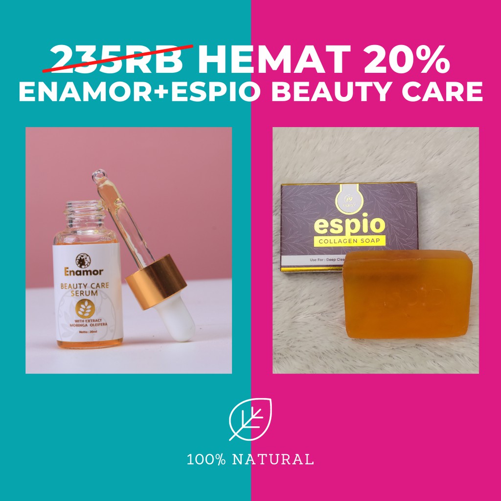 [Serum+Sabun Pemutih]  Enamor Face Serum whitening l Serum Enamor + Espio Collagen