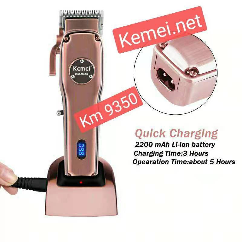 mesin cukur rambut kemei km 9350 hair clipper profesional