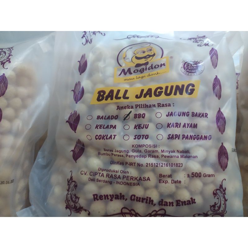 

Mogidon Ball Jagung 500 gr