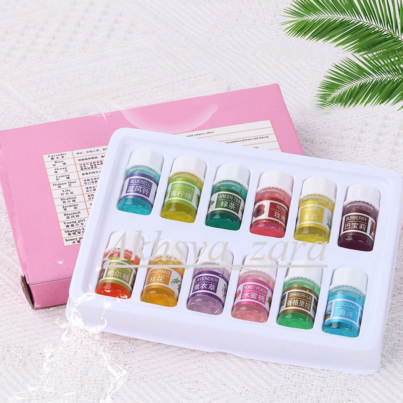 Minyak Humidifier Aromatherapi Essential Oils Aroma Therapy Oil 3ml isi 12 pcs