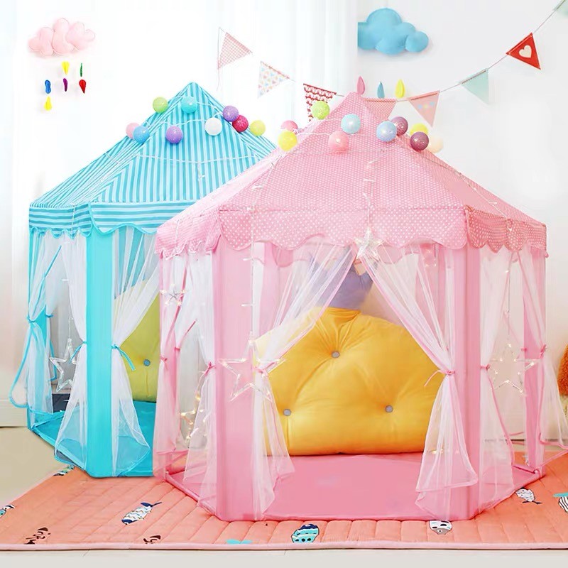 TENDA CAMPING LIPAT UNTUK ANAK-ANAK 2-3 ORANG MODEL CASTLE LUCU