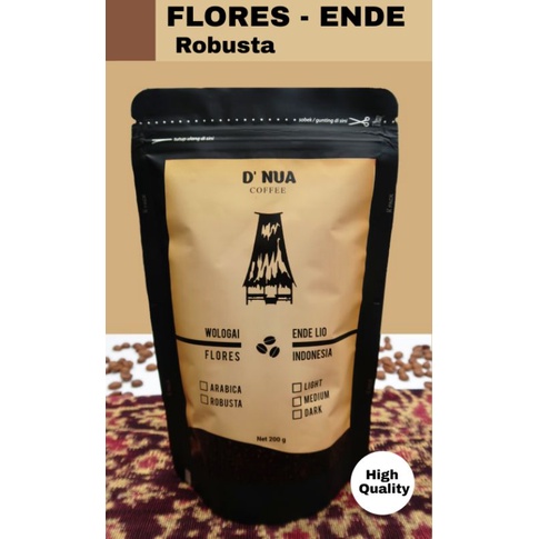 

Kopi Robusta Flores-Ende Roast Bean 200 g