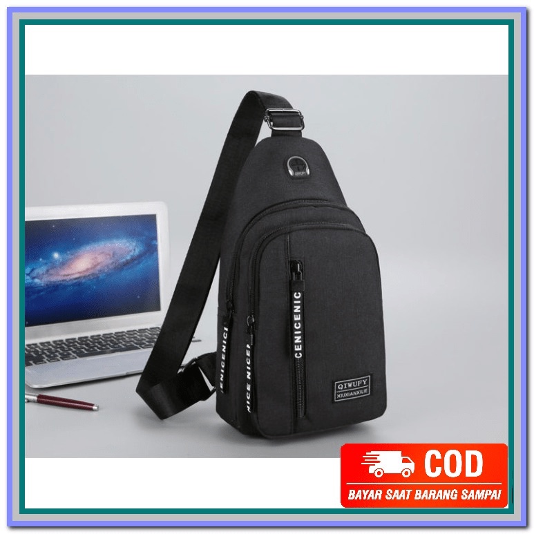 Tas Kecil Selempang Slempang Pinggang Waistbag Sepeda Distro Volt IJ483 Tas Selempang Slempang Pria