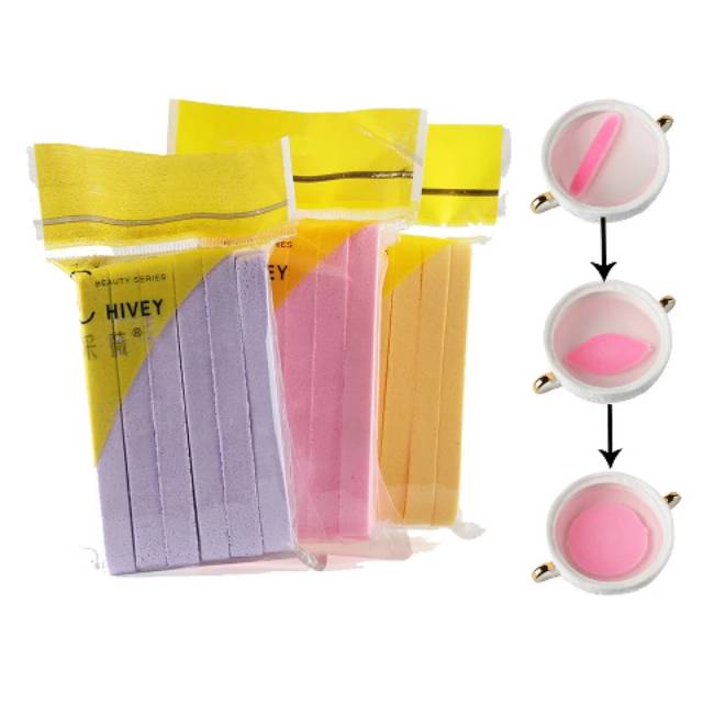 12pcs!!!Sponge Facial Spons Kentang Spons Wajah Sponge Stick Batang 12pcs