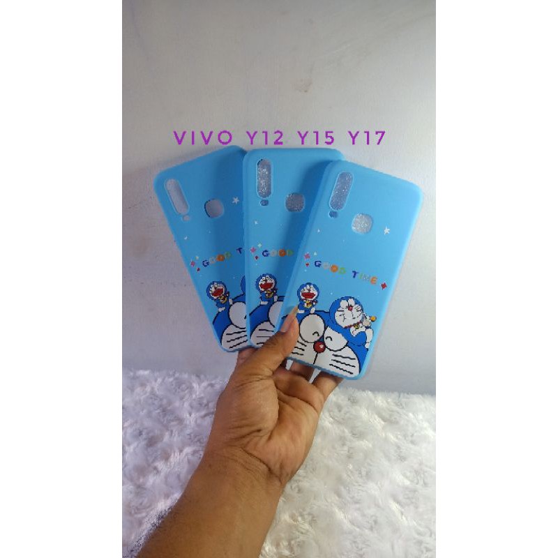 soft Case Vivo Y12 Y15 Y17 karakter Doraemon