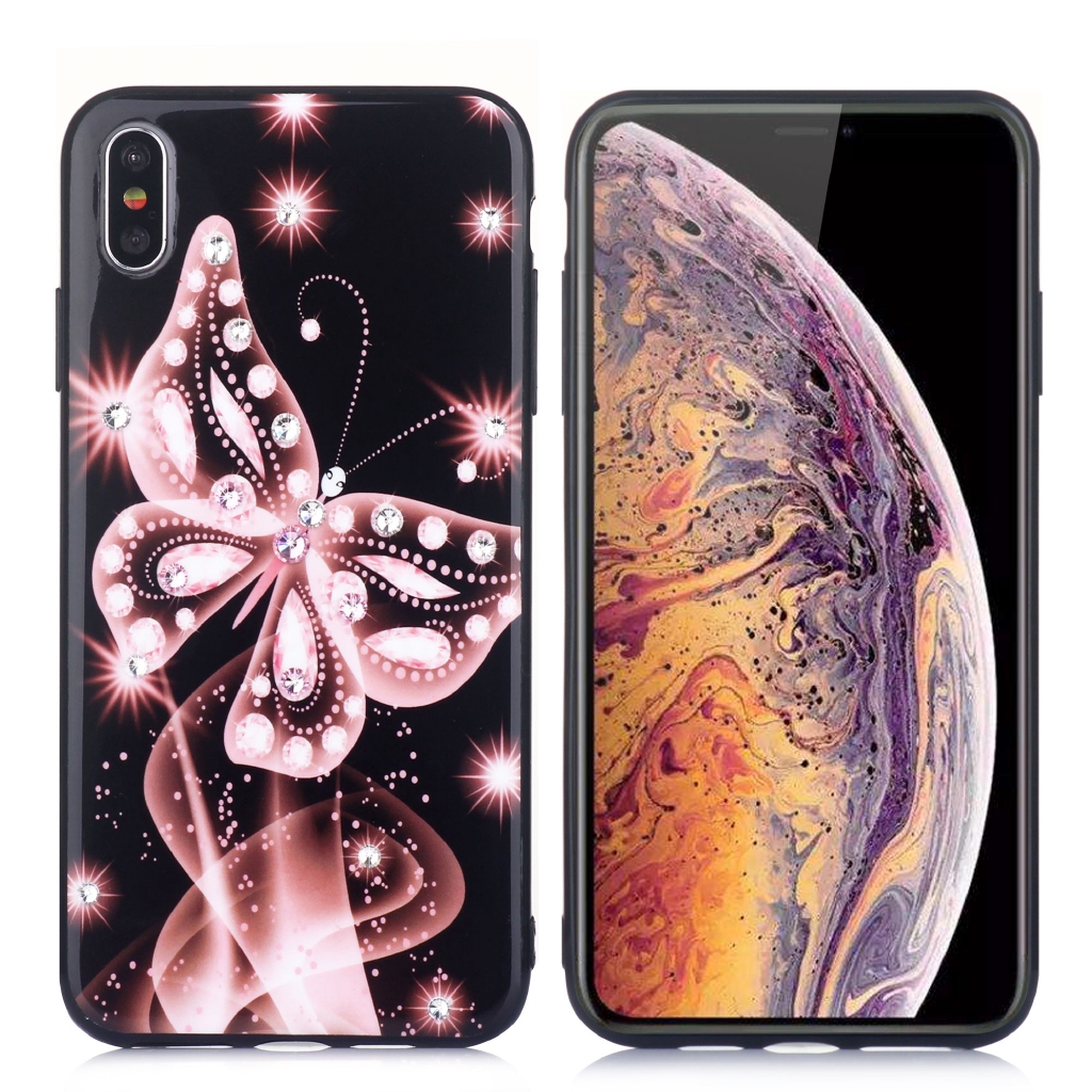 Case Motif Kupu-Kupu Terbang Warna-Warni Untuk Iphone 11 Pro Max Xr Xs