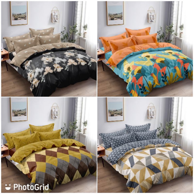 LADY ROSE - BED COVER SET RUMBAI LADY ROSE UK 180X200 MOTIF TERLARIS PILIHAN
