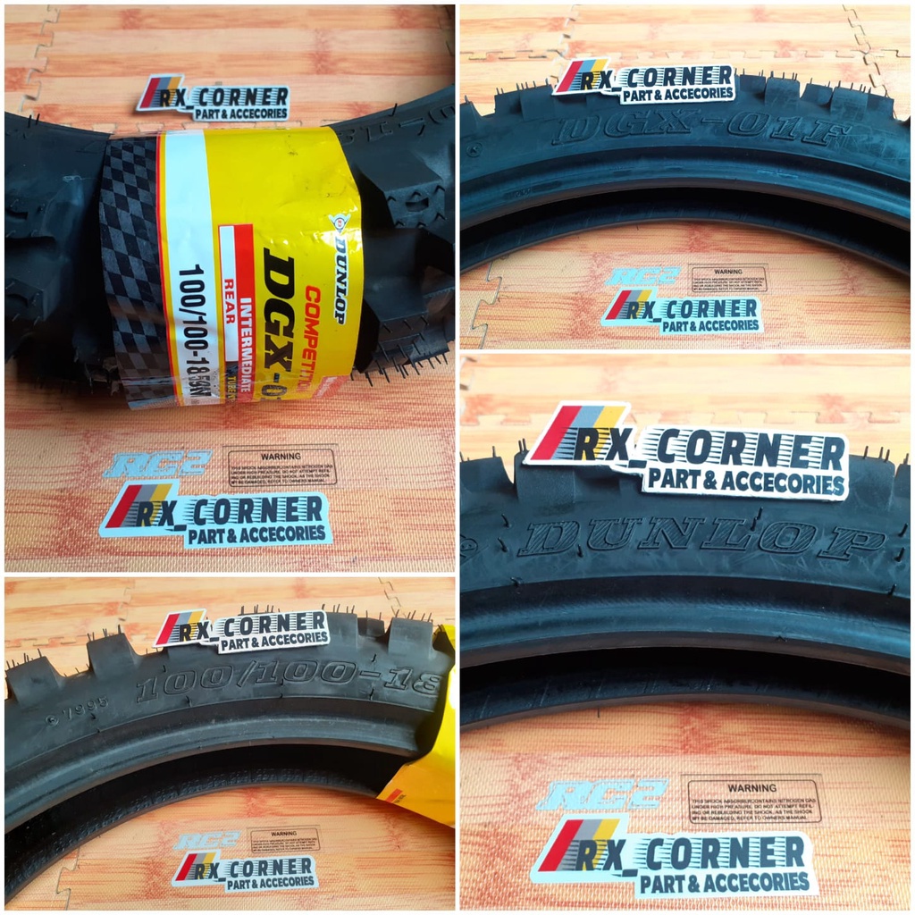 BAN CROSS DUNLOP DGX 01 BELAKANG 100/100-18 BAN TRAIL